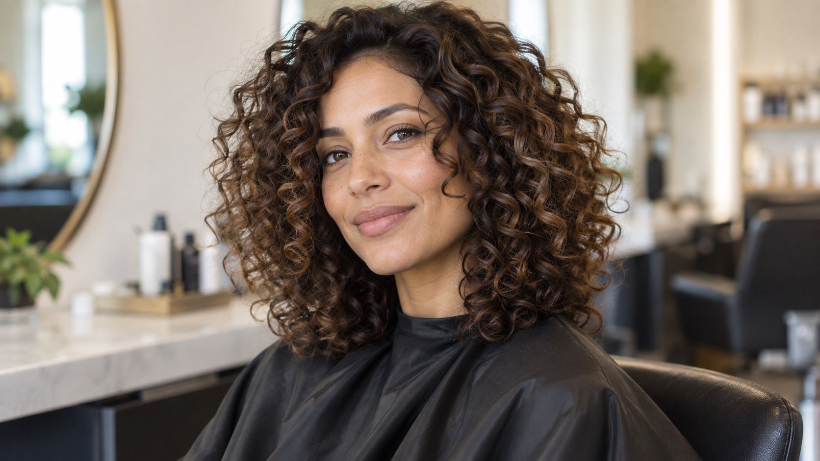 Curly hairstyles to try on before a haircut