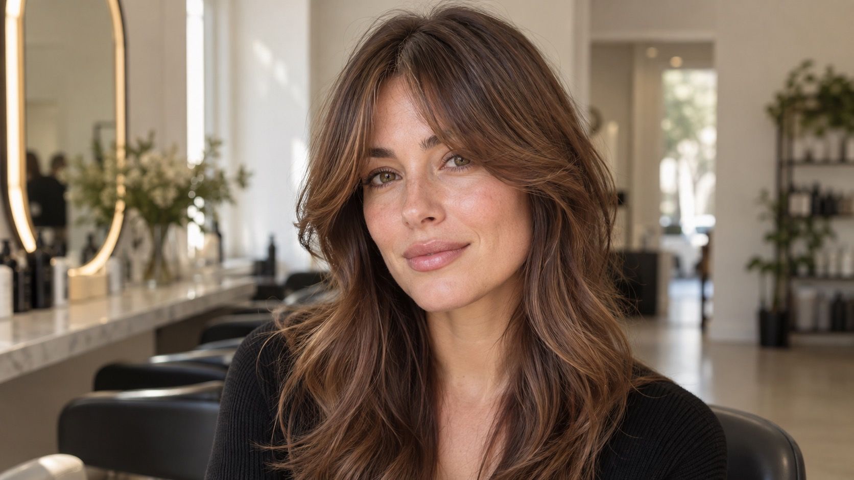 How to try on bangs before cutting them